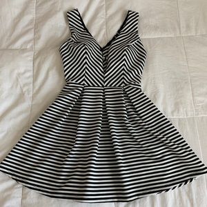 Windsor Black and White Baby doll dress
